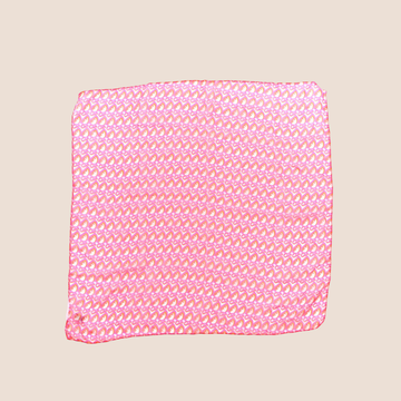 CHRISTIAN DIOR 00s PINK OBLIQUE SILK SCARF
