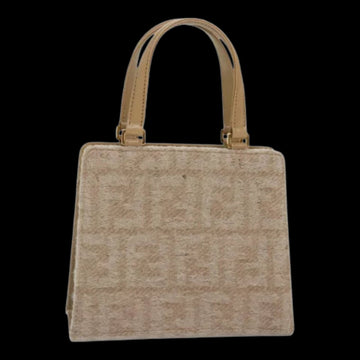 Beige Canvas Fendi Handbag