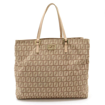 Beige Canvas Fendi Tote