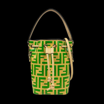 Beige Leather Fendi Shoulder Bag