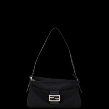 Black Canvas Fendi Baguette Mamma