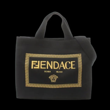 Black Canvas Fendi Handbag