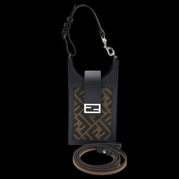 Black Canvas Fendi Shoulder Bag