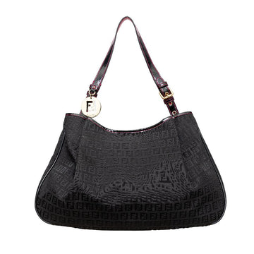 Black Canvas Fendi Shoulder Bag