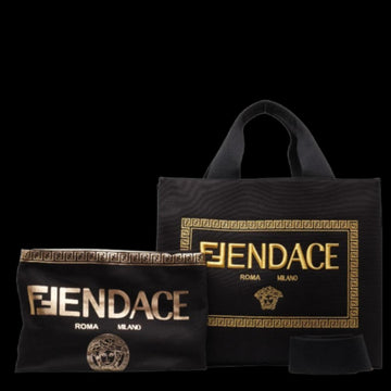 Black Canvas Fendi Tote