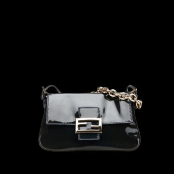 Black Fabric Fendi Baguette