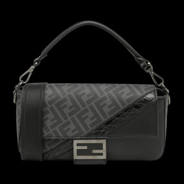 Black Fabric Fendi Baguette