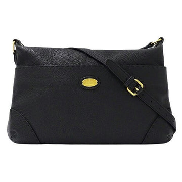 Black Leather Fendi Shoulder Bag