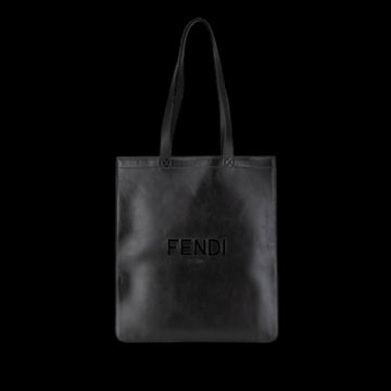 Black Leather Fendi Tote