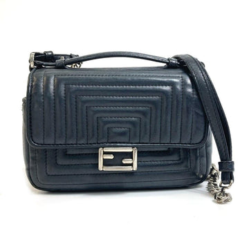 Black Leather Fendi Baguette