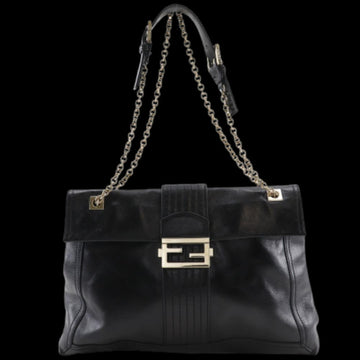 Black Leather Fendi Tote