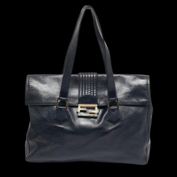 Black Leather Fendi Tote