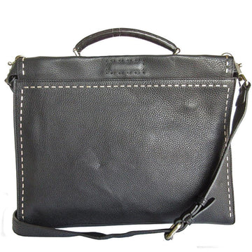 Black Leather Fendi Peekaboo