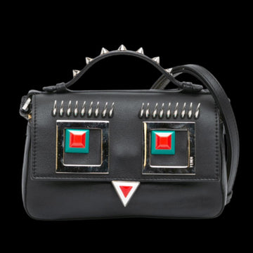 Black Leather Fendi Baguette
