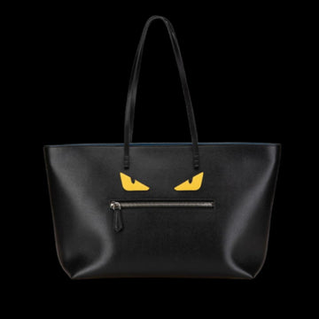 Black Leather Fendi Tote