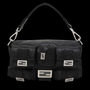Black Nylon Fendi Baguette