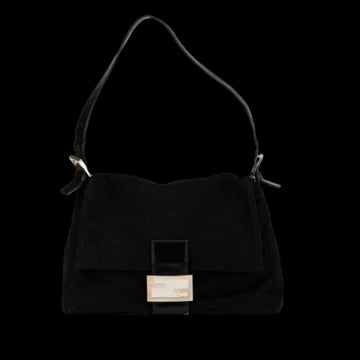 Black Wool Fendi Mamma Bag