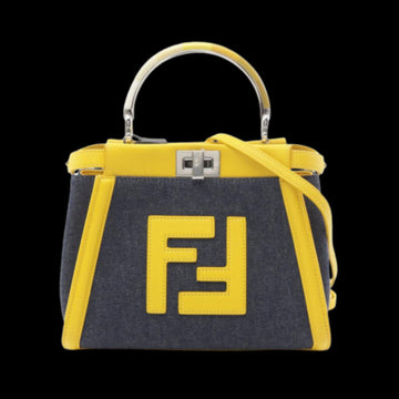 Blue Canvas Fendi Peekaboo