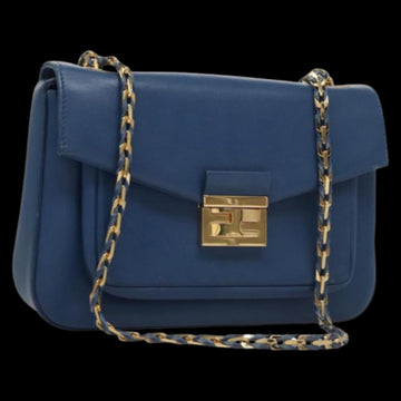Blue Leather Fendi Baguette