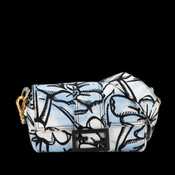 Blue Nylon Fendi Baguette