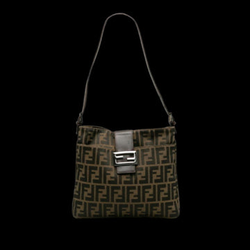 Brown Canvas Fendi Baguette Mamma