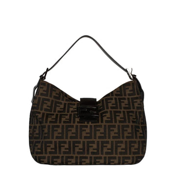Brown Canvas Fendi Baguette