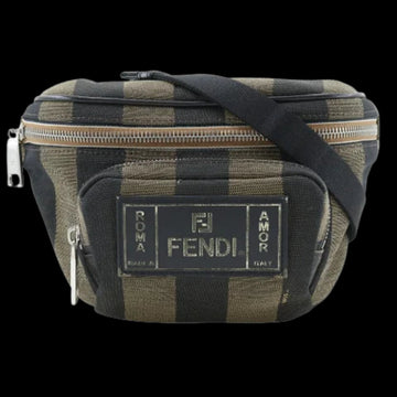 Brown Canvas Fendi Belt Bag