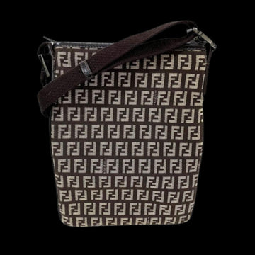 Brown Canvas Fendi Crossbody Bag