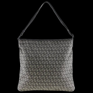 Brown Canvas Fendi Shoulder Bag