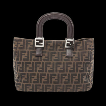 Brown Canvas Fendi Tote