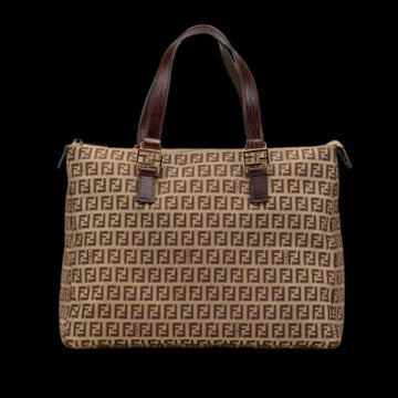 Brown Canvas Fendi Tote
