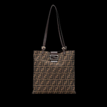 Brown Canvas Fendi Tote