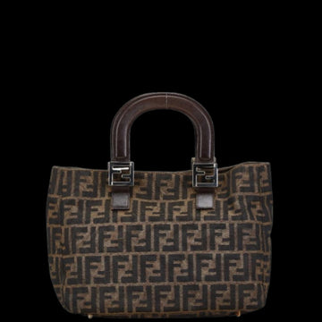 Brown Canvas Fendi Tote