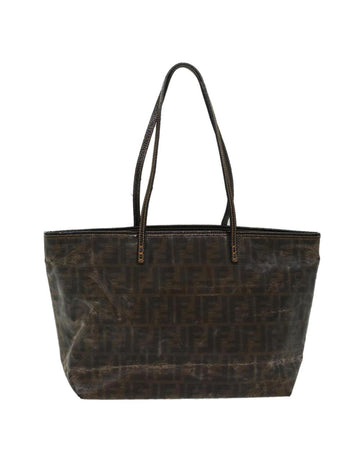 Brown Canvas Fendi Tote