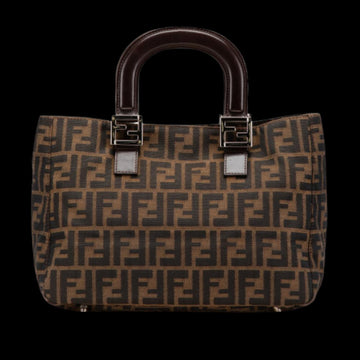 Brown Canvas Fendi Tote