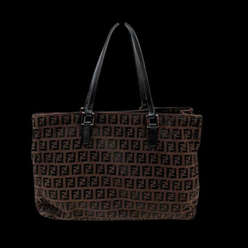 Brown Canvas Fendi Tote