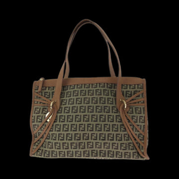 Brown Canvas Fendi Tote