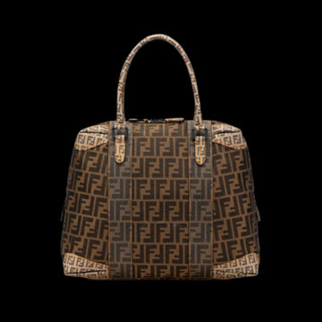 Brown Canvas Fendi Tote