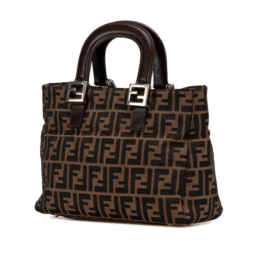 Brown Canvas Fendi Tote