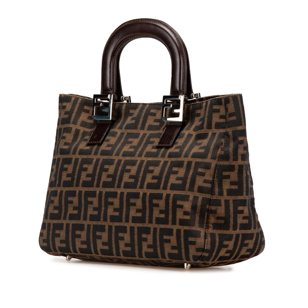 Brown Canvas Fendi Tote