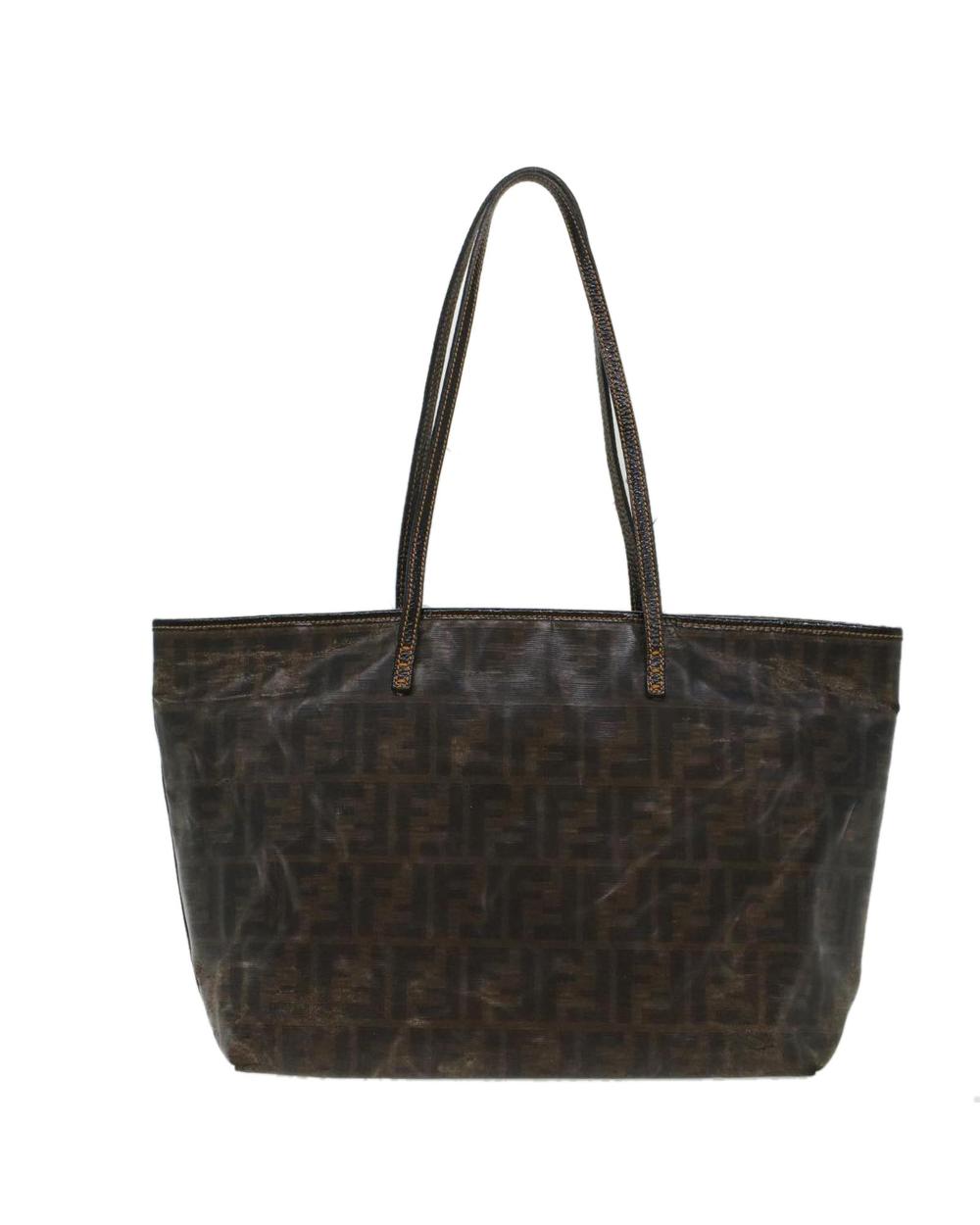 Brown Canvas Fendi Tote