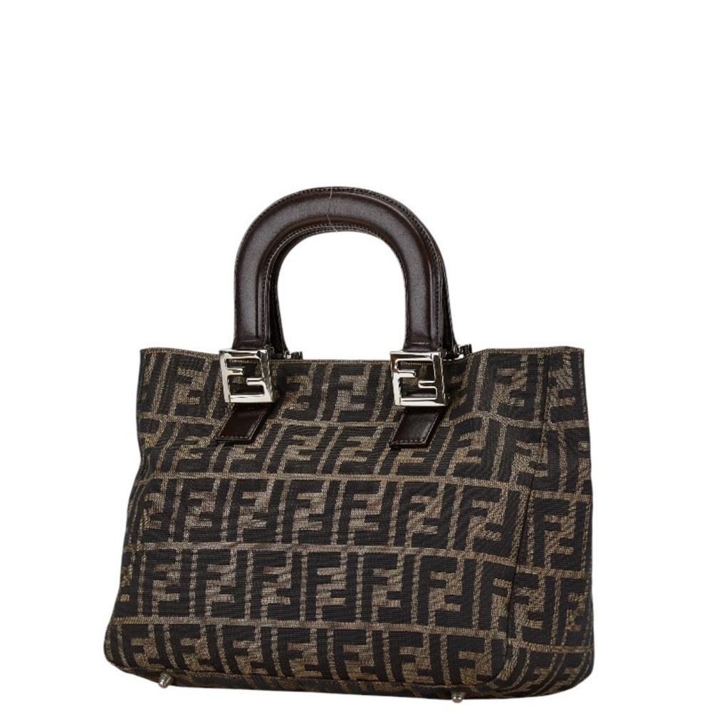 Brown Canvas Fendi Tote