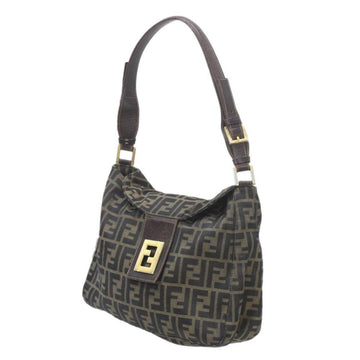 Brown Fabric Fendi Baguette Mamma