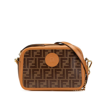 Brown Fabric Fendi Crossbody Bag
