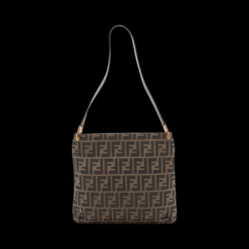Brown Fabric Fendi Shoulder Bag