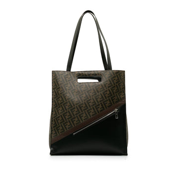 Brown Fabric Fendi Tote