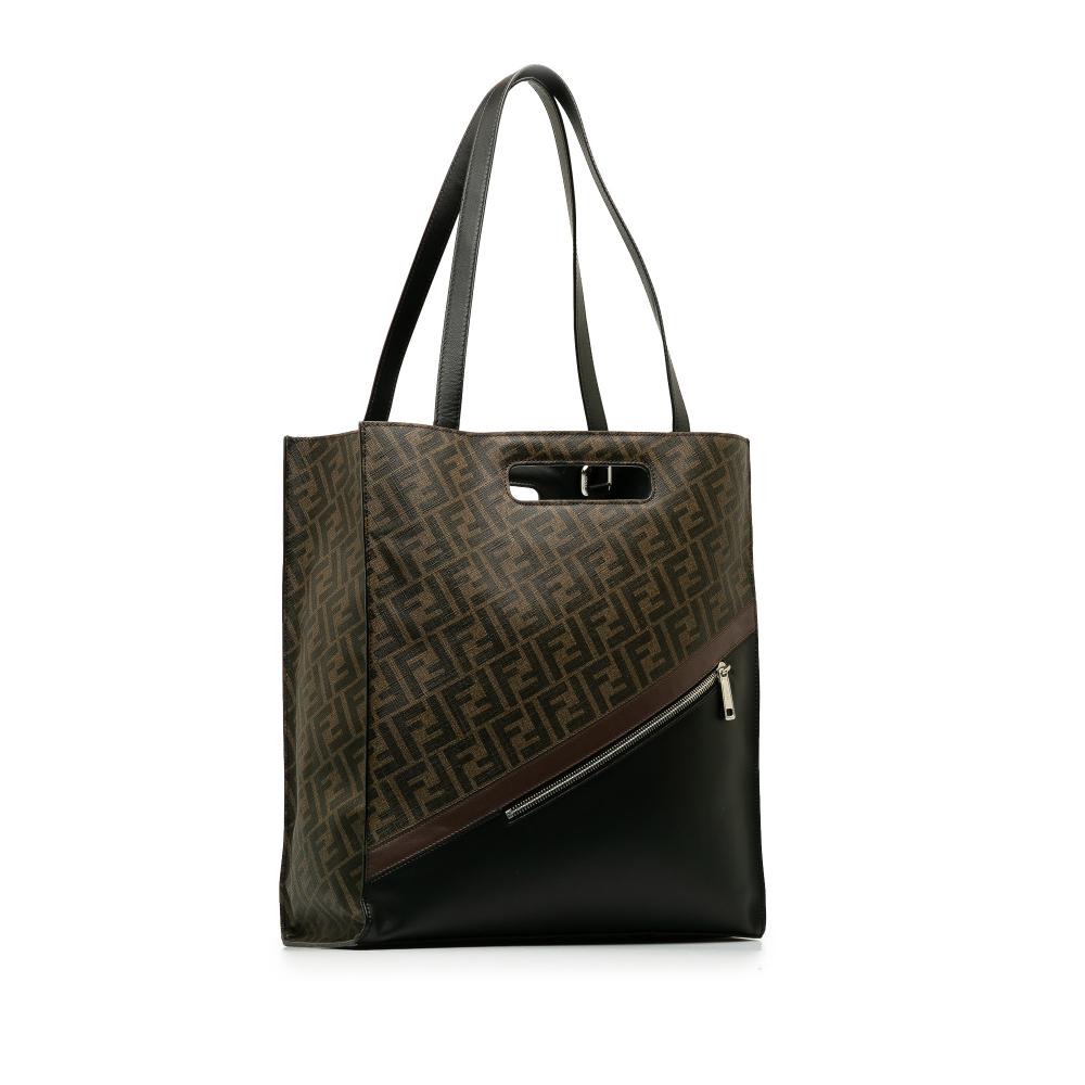 Brown Fabric Fendi Tote