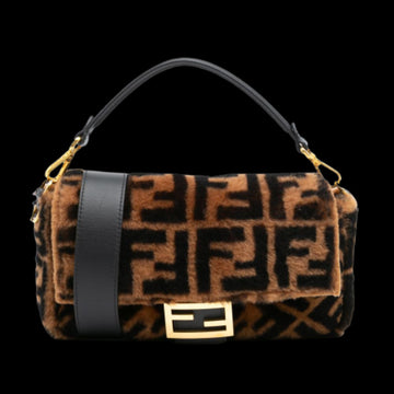 Brown Fur Fendi Baguette