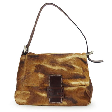 Brown Leather Fendi Baguette Mamma