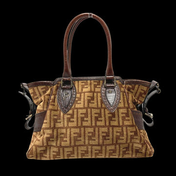 Brown Leather Fendi Baguette